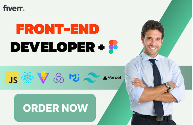 Gig Preview - Be a frontend web developer with expertise in react and javascript