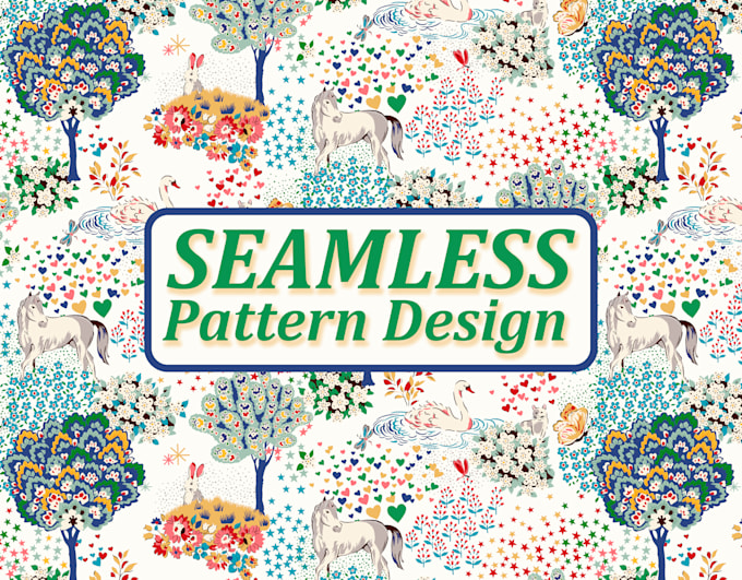 Gig Preview - Create seamless pattern design and print design