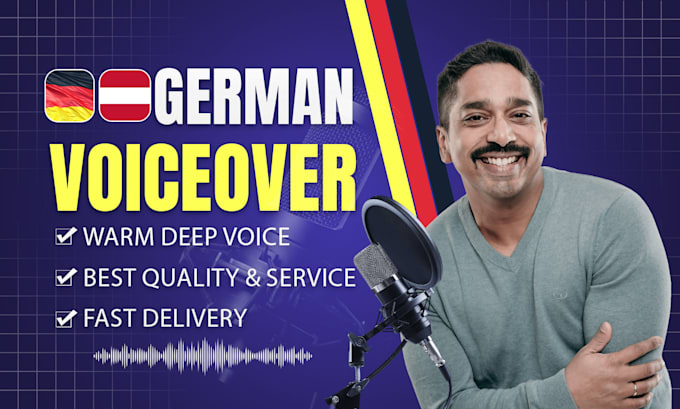 Gig Preview - Create a high quality voiceover for your image film