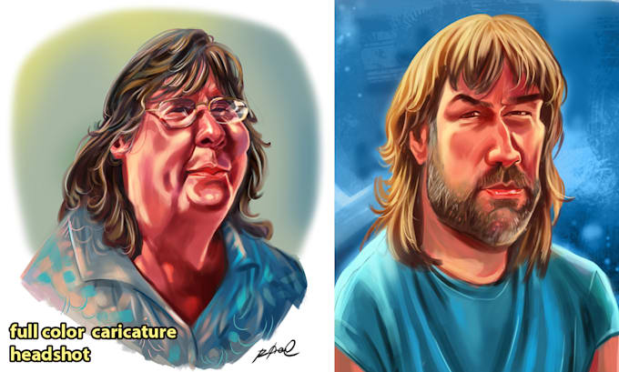 Gig Preview - Draw artistic cartoon caricatures from your photo