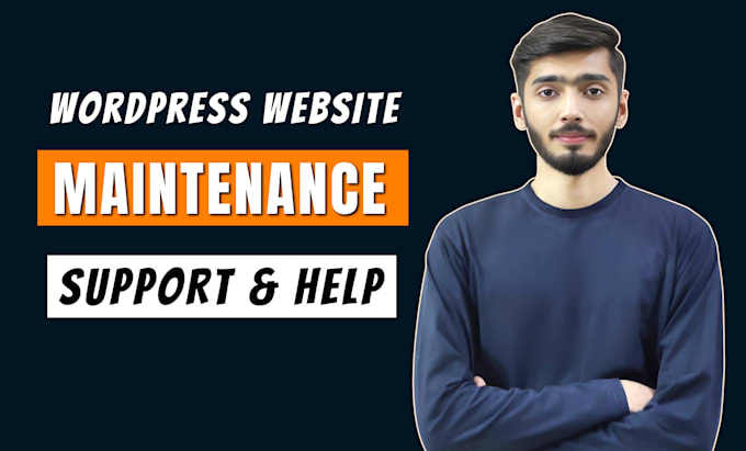 Gig Preview - Provide wordpress website maintenance, support, hosting and help monthly