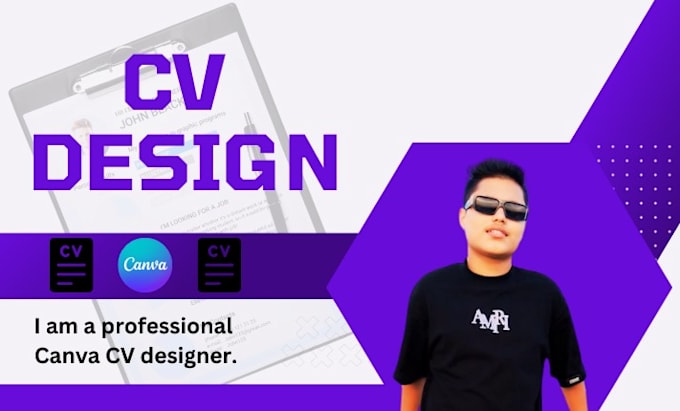 Bestseller - create a professional CV design using canva