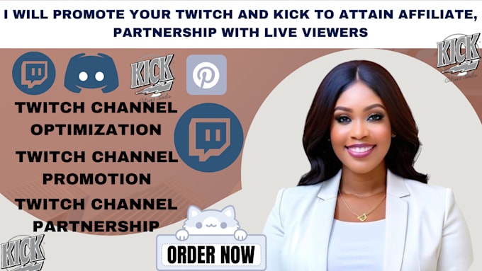 Bestseller - do twitch channel promotion, twitch affiliate, twitch partner