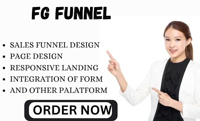 Gig Preview - Setup fg funnels sales funnel landing page automation setup