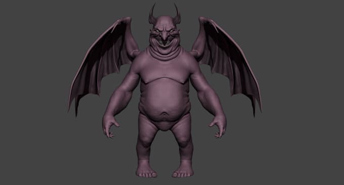 Gig Preview - Deign 3d creature printable model, cut and key, character modeling, head bust