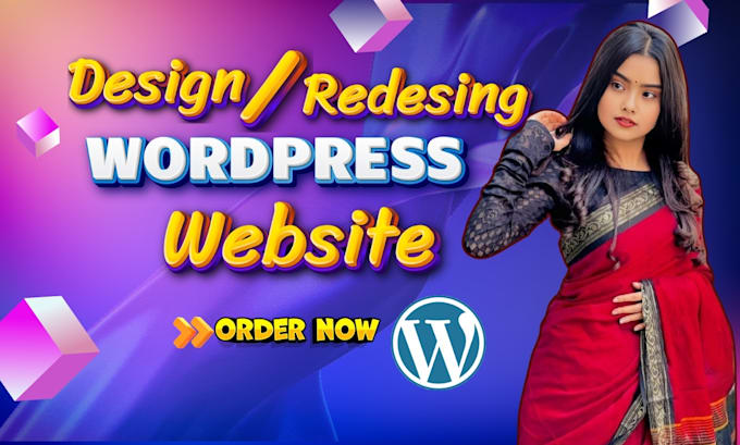 Gig Preview - Create and design a responsive wordpress website for you