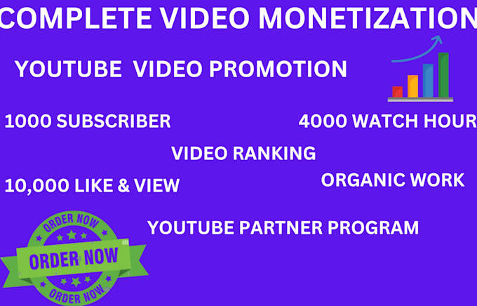 Bestseller - youtube channel promotion complete monetization subscription for video playlist