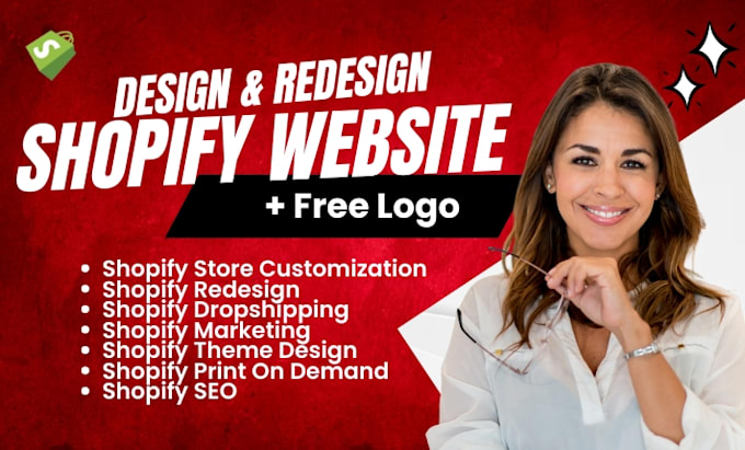 Gig Preview - Create shopify dropshipping store, build shopify store, design shopify website