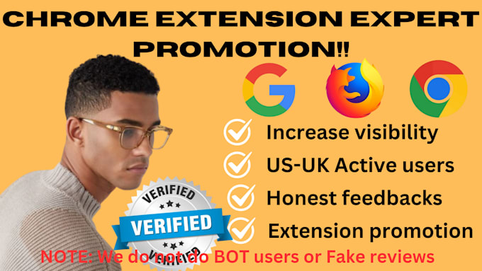 Gig Preview - Do chrome extension promotion, chrome downloads to get real extension users