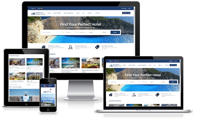 Gig Preview - Hotel booking website travel website booking wix website design rental site