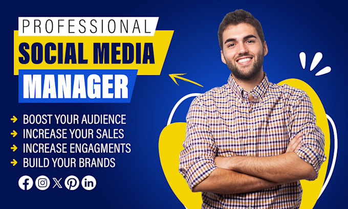 Gig Preview - Be your expert social media marketing manager and content creation