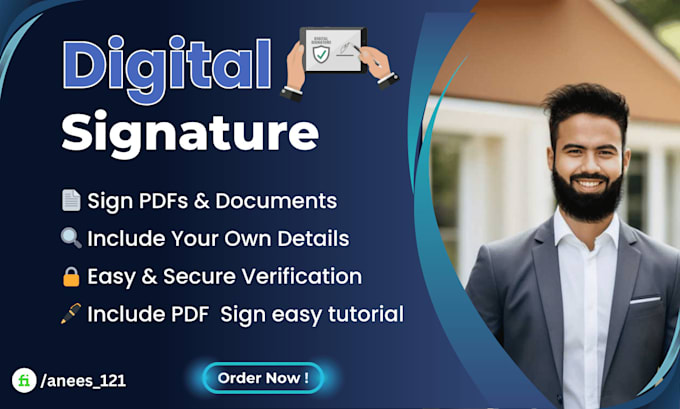 Gig Preview - Provide digital signatures or dsc for document sign and document protection