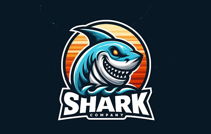 Gig Preview - Design creative shark mascot logo in 12 hours