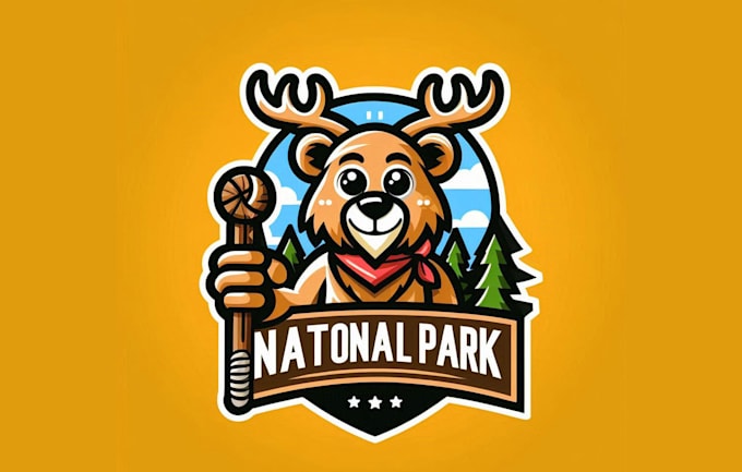 Gig Preview - Design super national park mascot logo with unlimited revisions