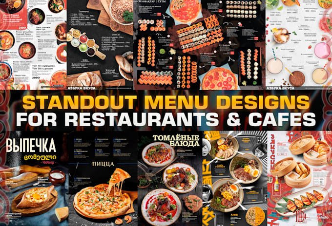 Gig Preview - Design a standout menu for your restaurant or cafe