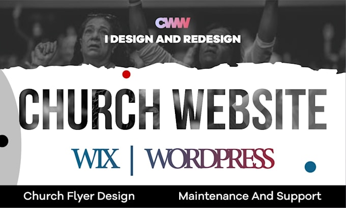 Gig Preview - Design and redesign a live streaming church website and edit audacity audio