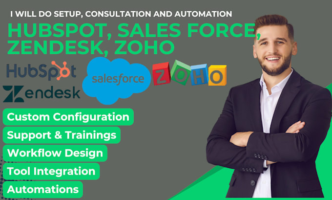 Gig Preview - Setup hubspot salesforce zendesk zoho  consultation and automation