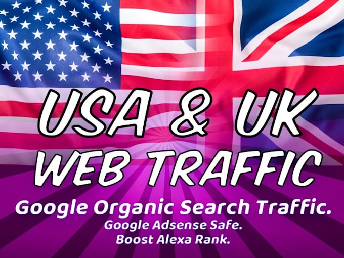 Gig Preview - Organic USA,UK website traffic to increase sales