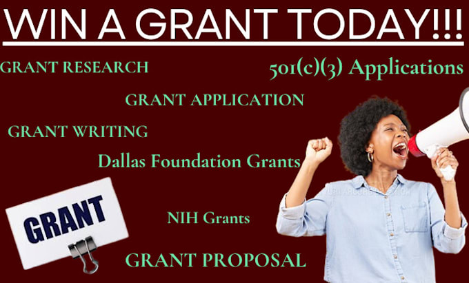 Gig Preview - Write grant proposal research grant apply for grant applications rfp 501c3