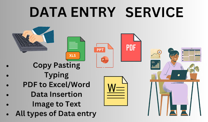 Gig Preview - Provide fast and accurate data entry services