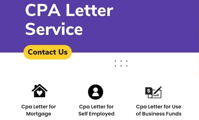 Bestseller - write a CPA income verification letter for a mortgage audit,independent