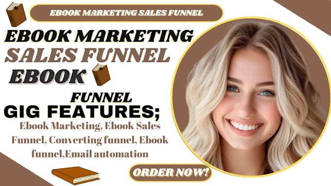 Gig Preview - Create elegant ebook marketing sales funnel, amazon kdp ads