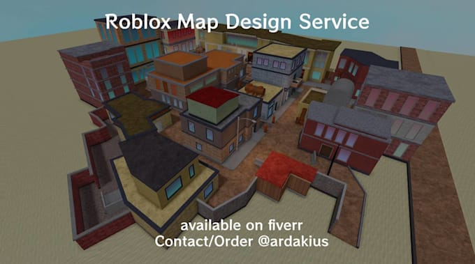 Gig Preview - Realistic roblox map, lowpoly roblox map, interior and exterior of roblox map