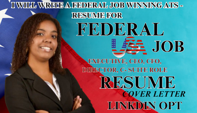 Gig Preview - Write a standout federal resume ksa response  cover letter for military veterans