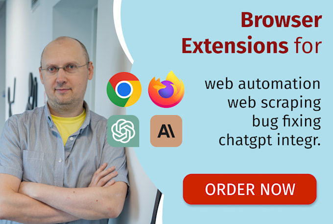 Gig Preview - Build a custom google chrome extension for any your idea