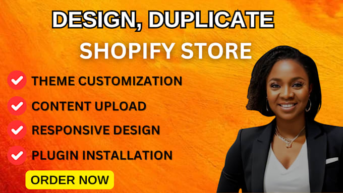 Gig Preview - Duplicate revamp shopify store ,boost sales with performance