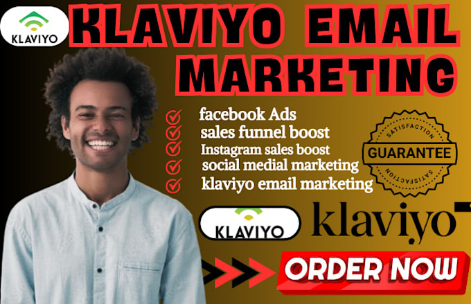 Gig Preview - Klaviyo email automation shopify sales funnel email campaign flows