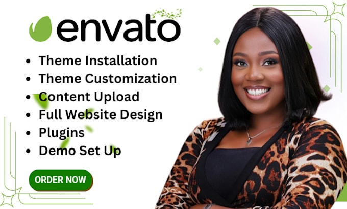 Gig Preview - Install envato elements template kit wordpress customize themeforest demo import