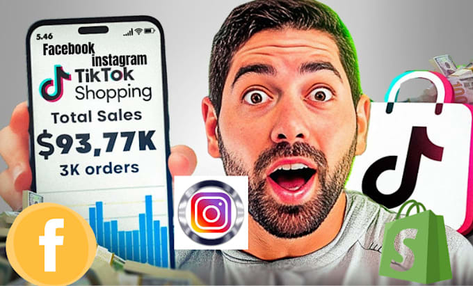 Gig Preview - Build profitable facebook shop, tiktok marketing , tiktok shop ,instagram shop