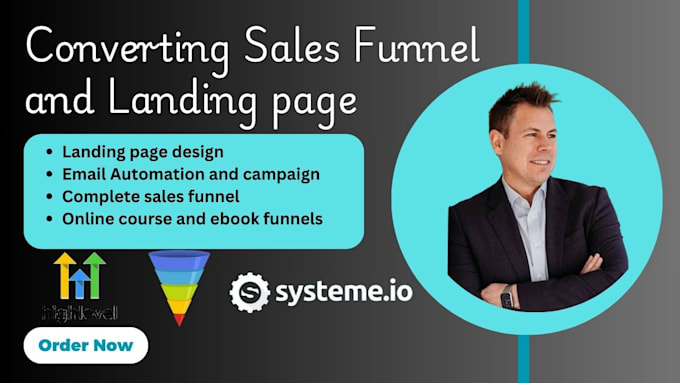 Gig Preview - Be your pro funnel builder for clickfunnels, sales funnel, and gohighlevel