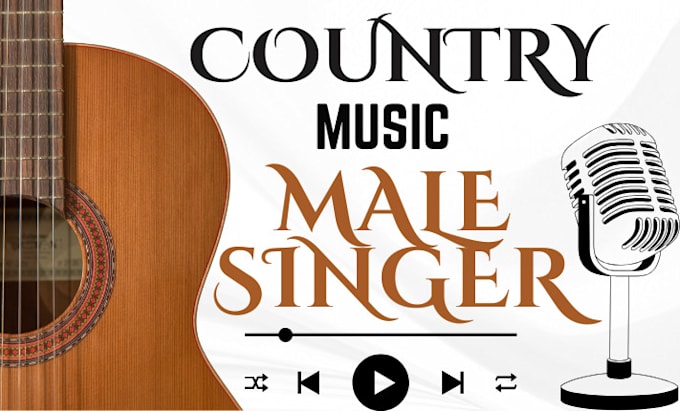 Gig Preview - Be your male vocalist singer and guitar composer in country music style