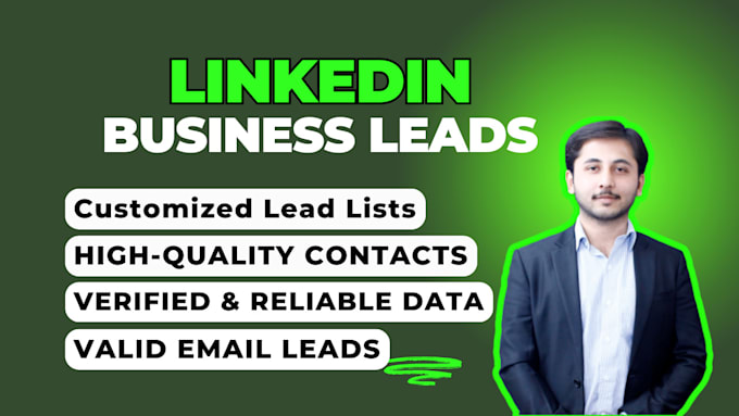 Gig Preview - Professionally generate linkedin business leads and contact lists