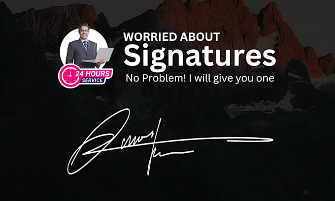 Gig Preview - Signature logo design for business