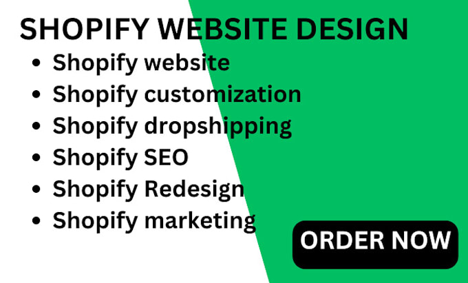 Gig Preview - Design an eye catching shopify website design shopify store shopify dropshipping