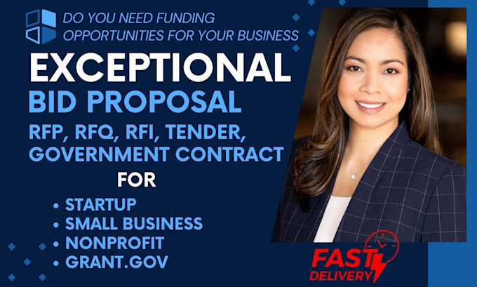 Gig Preview - Craft winning bid proposal for your rfp, rfq, rfi, tender, government contract