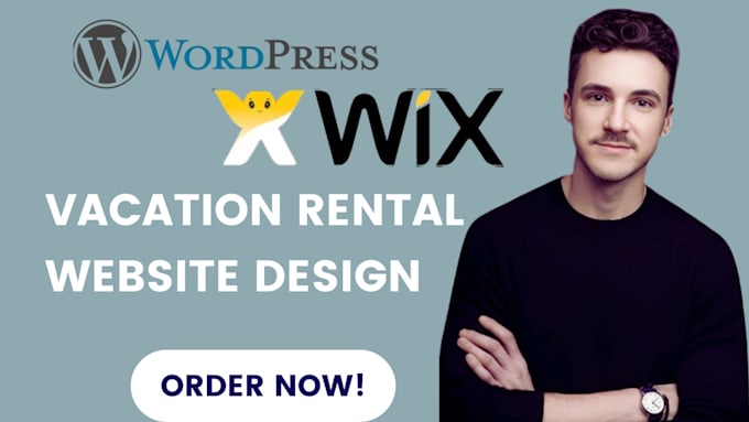 Gig Preview - Vacation rental website, airbnb website, wix website, booking, property website