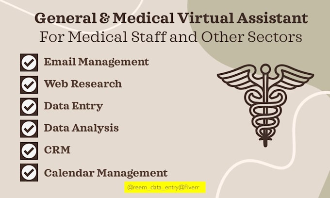 Bestseller - be your general and medical virtual assistant