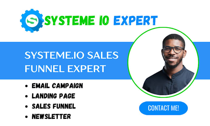 Gig Preview - Design funnel pages with systeme io clickfunnel gohighlevel clickfunnel clixlo