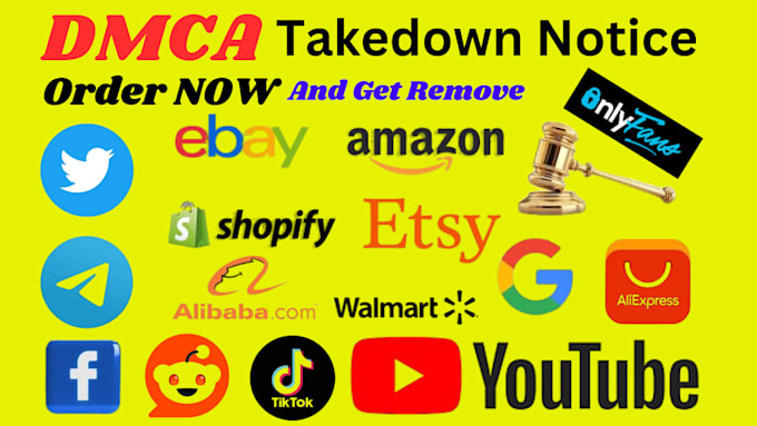 Bestseller - send dmca takedown report to remove copyright reddit,fb,google,instagram,tiktok,