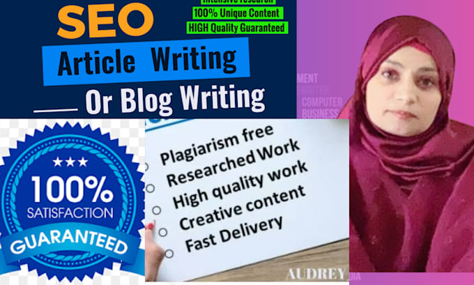 Bestseller - write high quality SEO optimized articles and blog posts in 24 hours