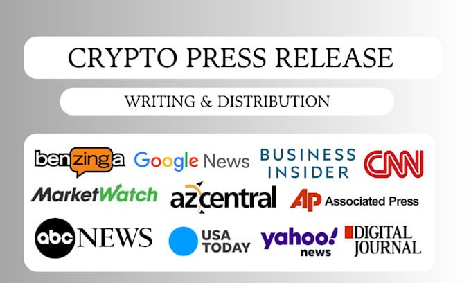 Gig Preview - Do crypto press release writing and promotion on top tier crypto media sites