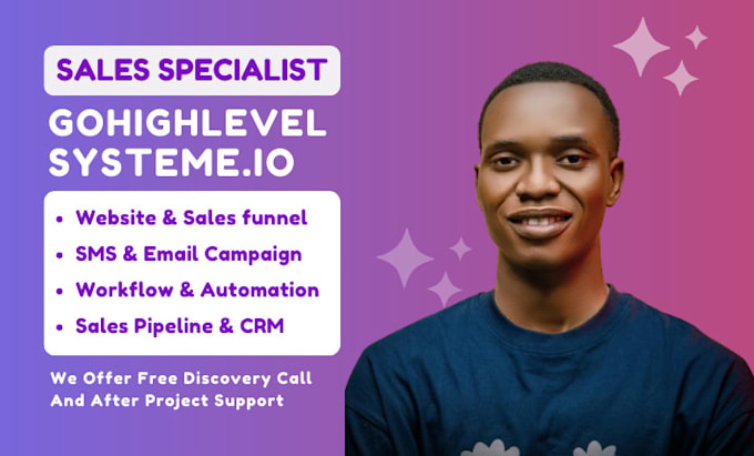 Gig Preview - Landing page clickfunnels affiliate email marketing on gohighlevel or systeme io