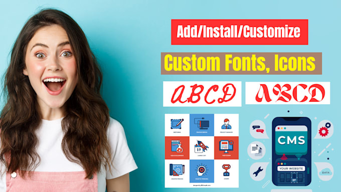 Bestseller - urgently add, upload and install custom fonts and custom icons