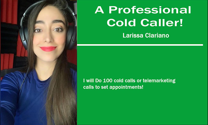 Gig Preview - Do 100 cold calls or telemarketing calls to set appointments