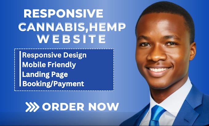 Gig Preview - Do hemp cbd website cannabis website cbd weed cannabis website