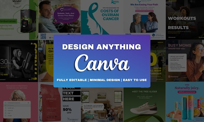 Gig Preview - Design or redesign anything in canva, canva pro editable